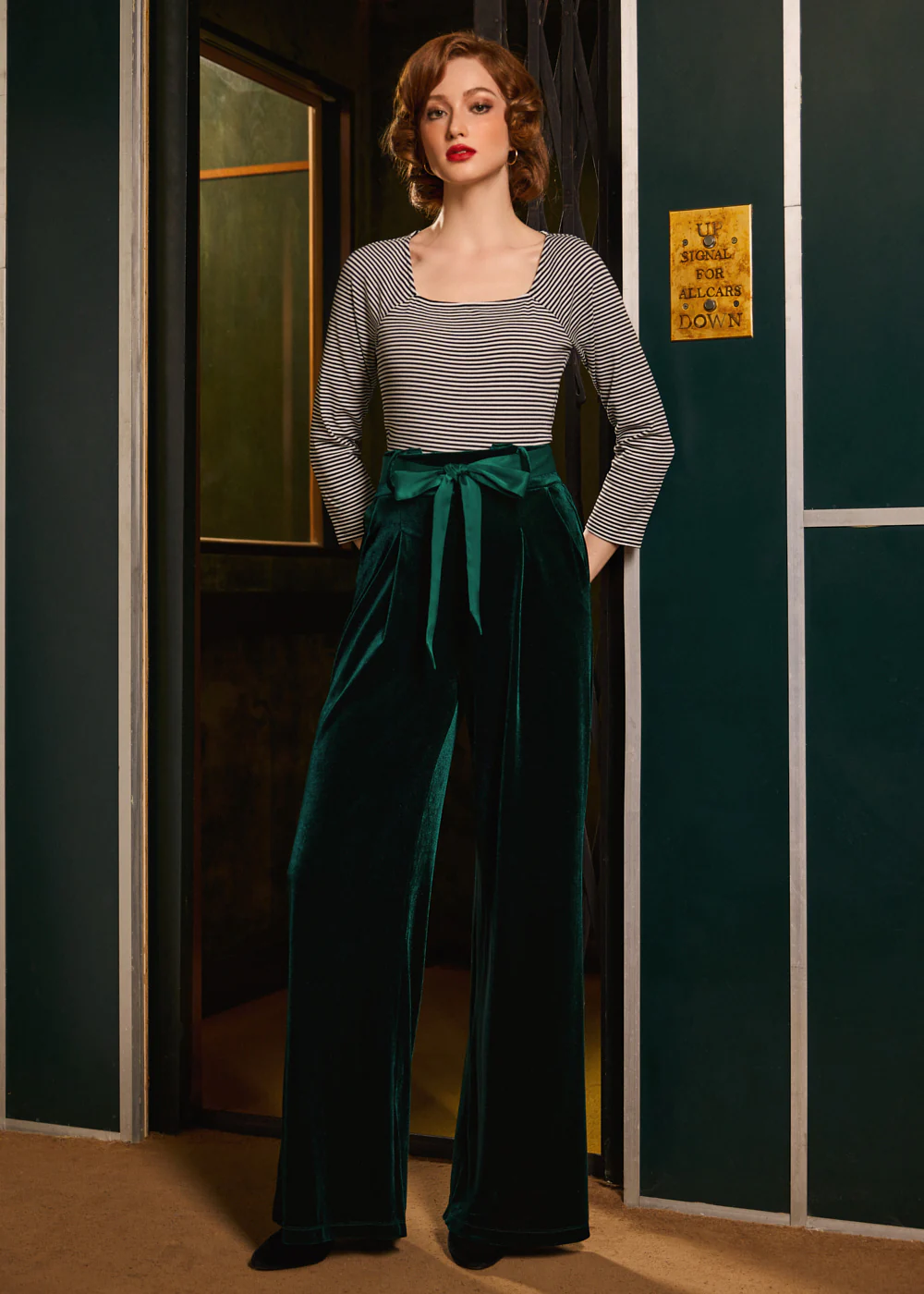 Cider, Spice & Everything Nice Wide Leg Velvet Pants - Image 2