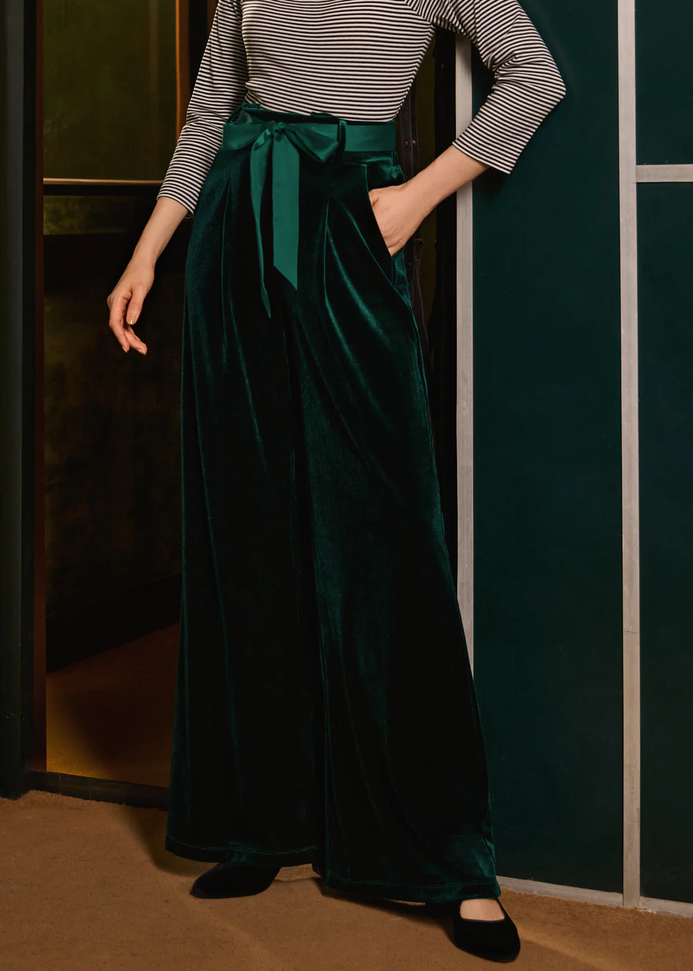 Cider, Spice & Everything Nice Wide Leg Velvet Pants - Image 4