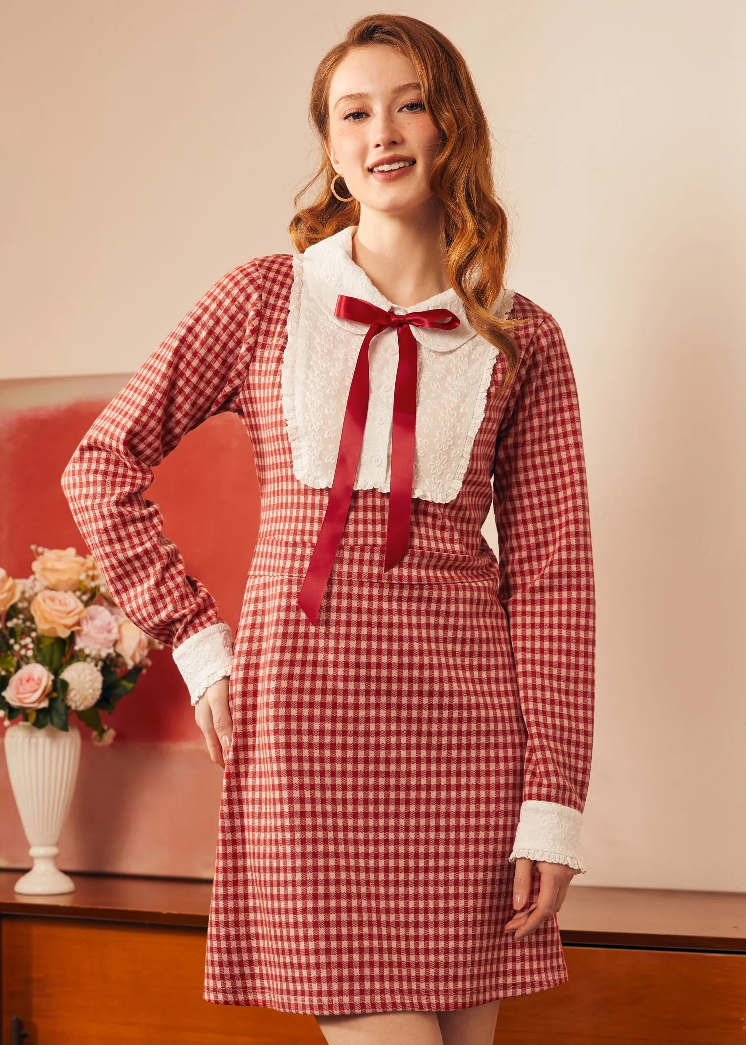 Vintage Vision Tie-Neck Dress - Image 3