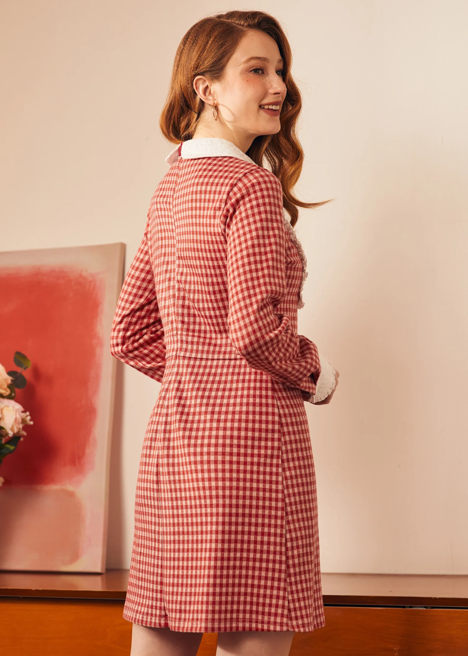 Vintage Vision Tie-Neck Dress - Image 4