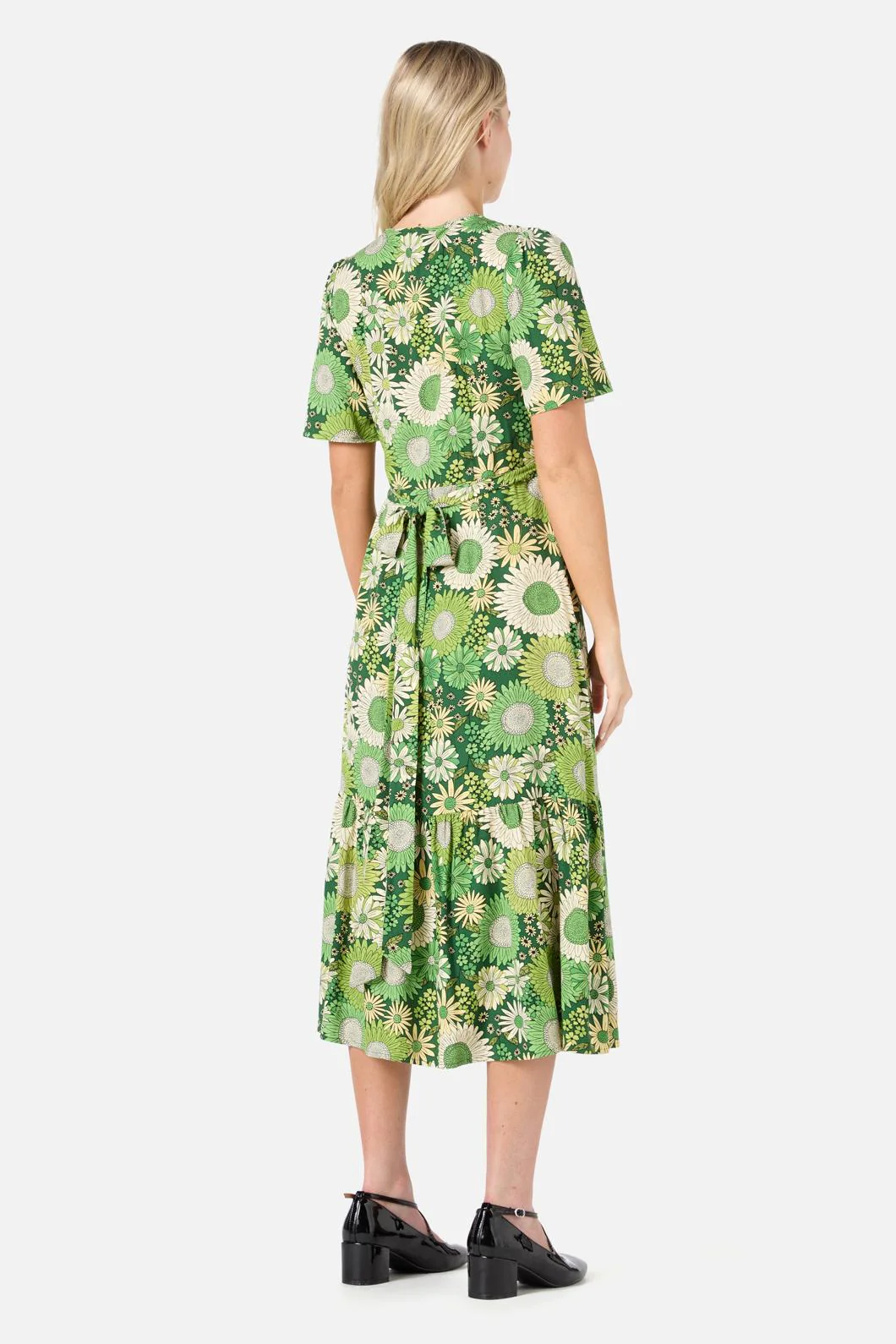 Viva Floral Midi Wrap Dress - Image 3