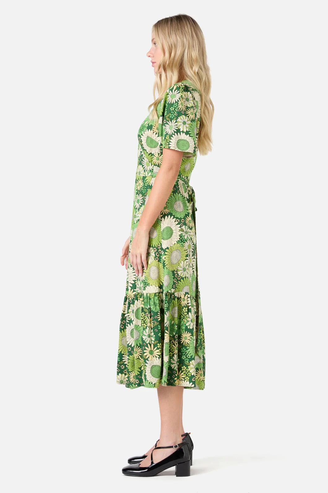 Viva Floral Midi Wrap Dress - Image 7