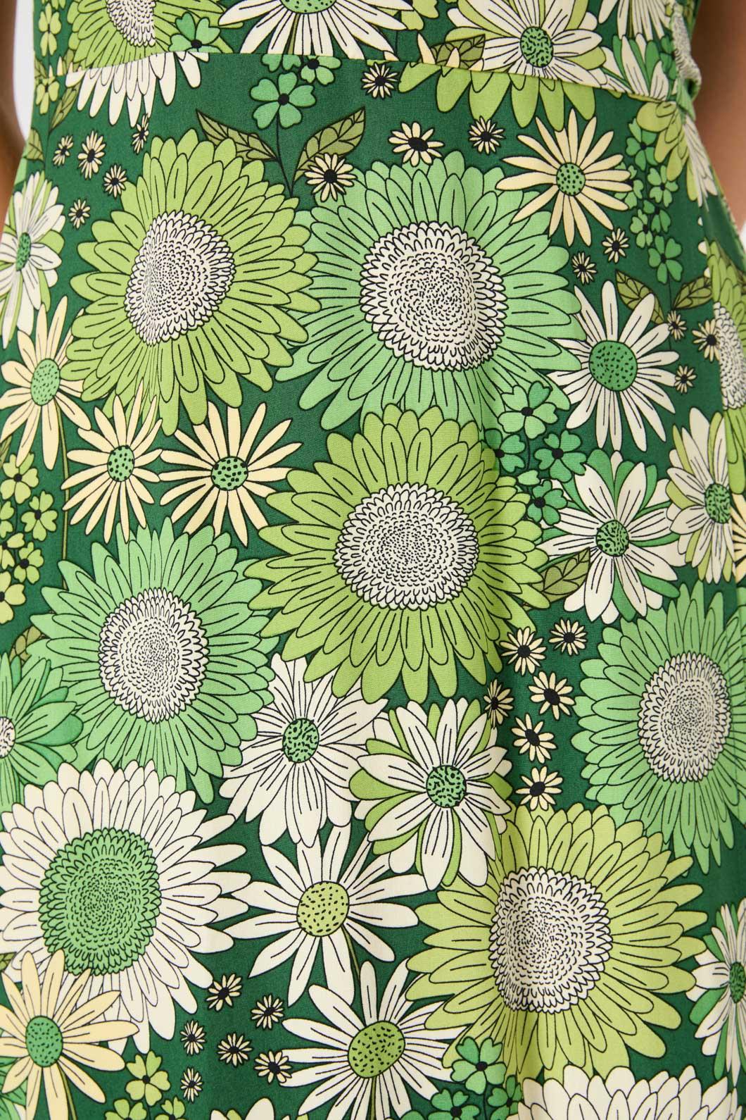 Viva Floral Midi Wrap Dress - Image 8
