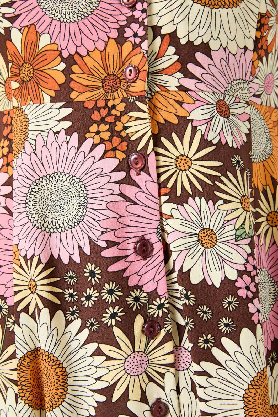 Viva Floral Shirt Dress - Image 2