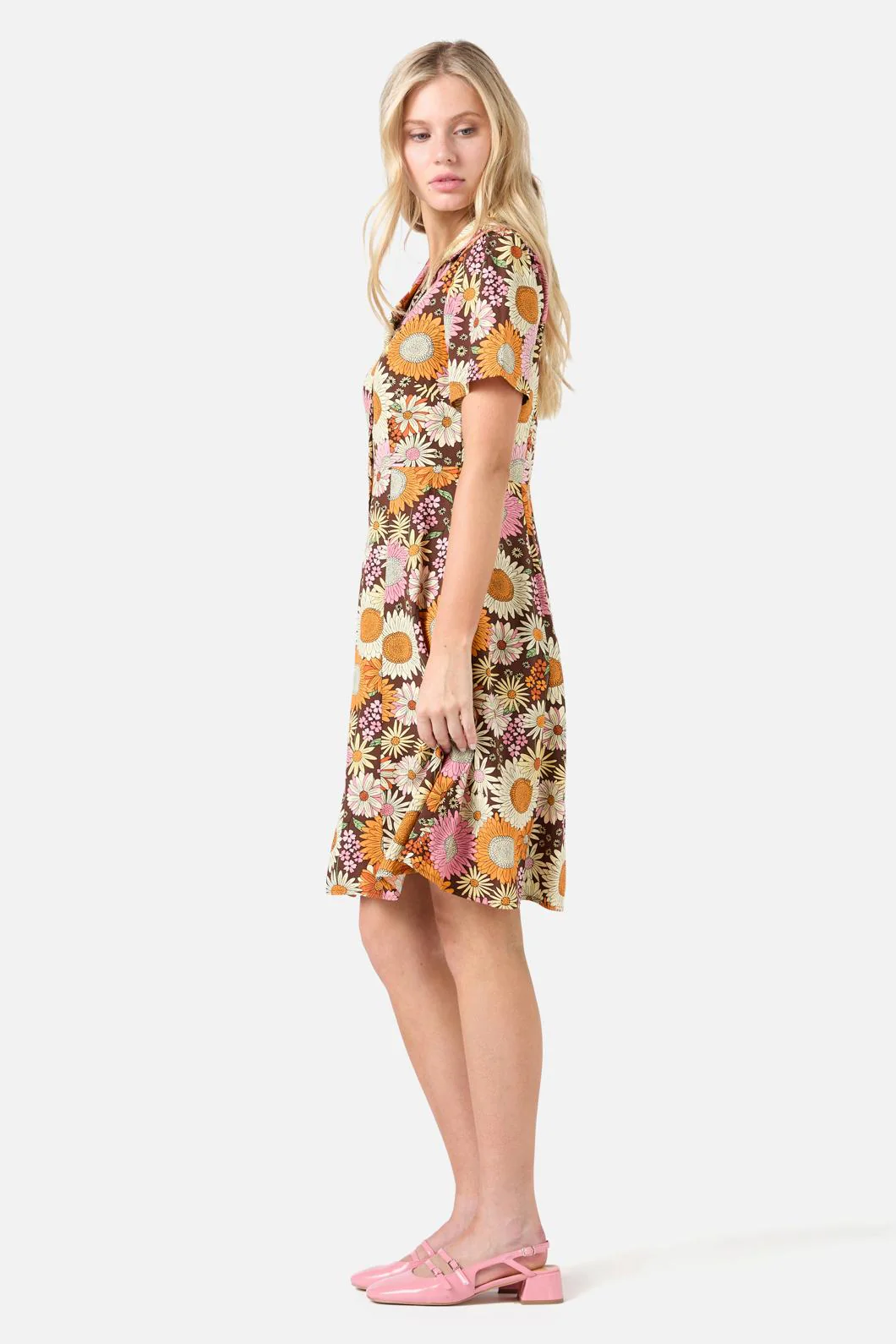 Viva Floral Shirt Dress - Image 4