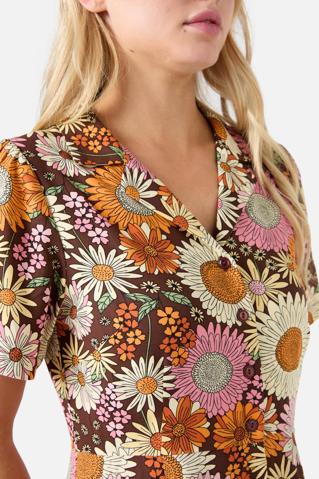Viva Floral Shirt Dress - Image 7