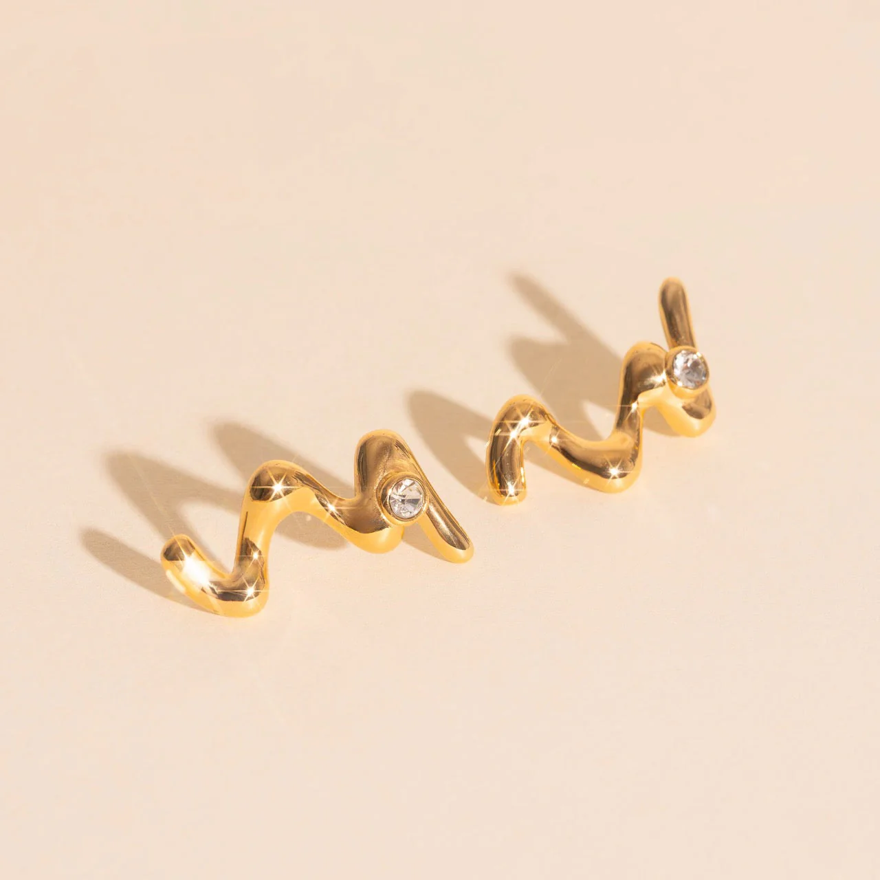 Wave Whisper Stud Earrings - Image 6