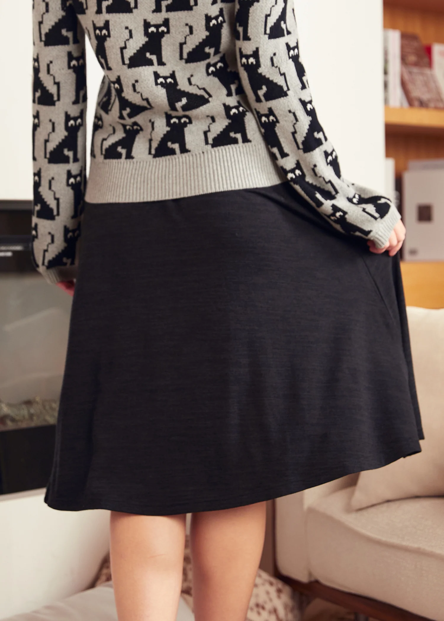 Excellence Attained Knit Midi Skirt - Image 5
