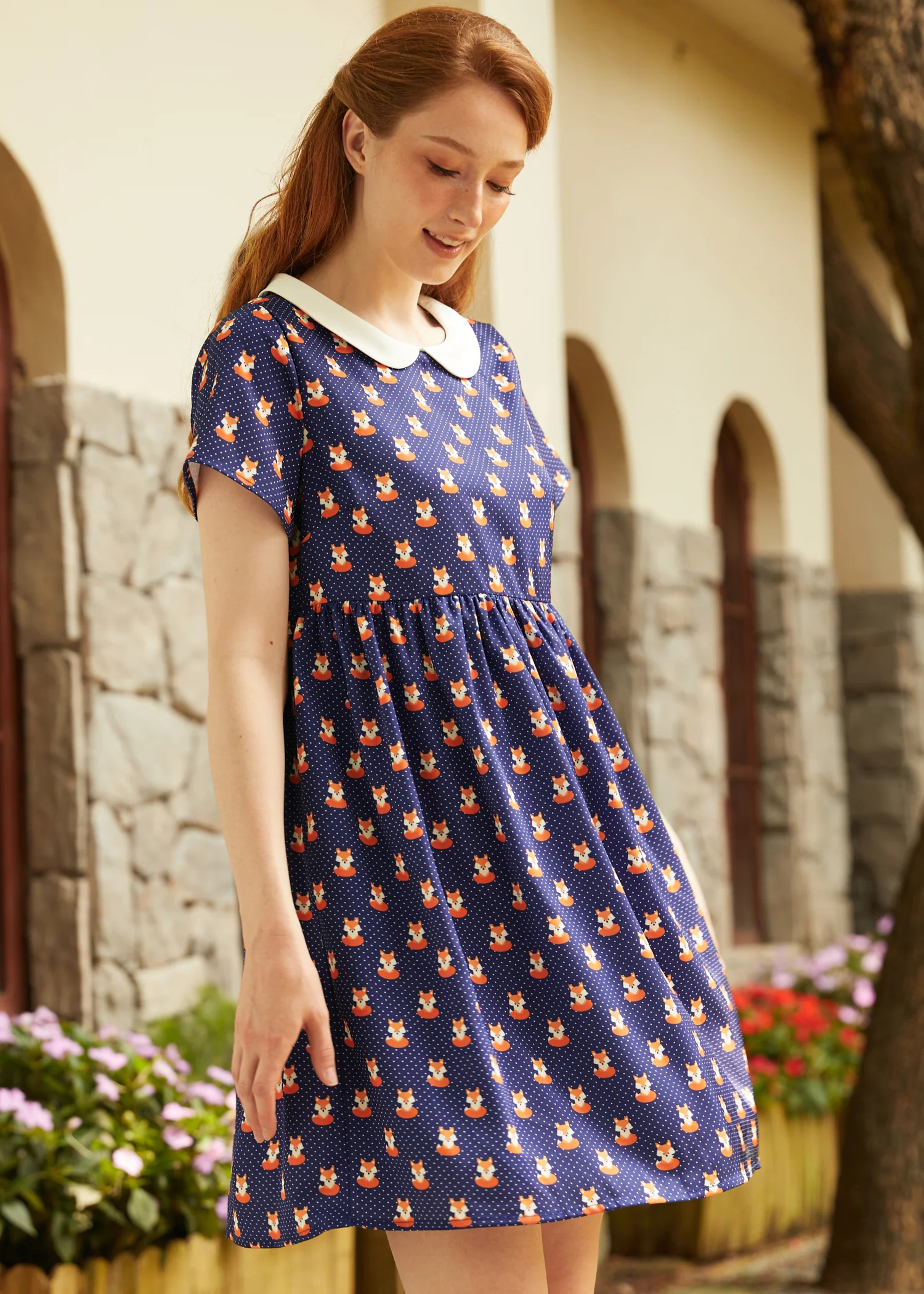 Whimsy & Wonder Collar Empire Dress - Image 2