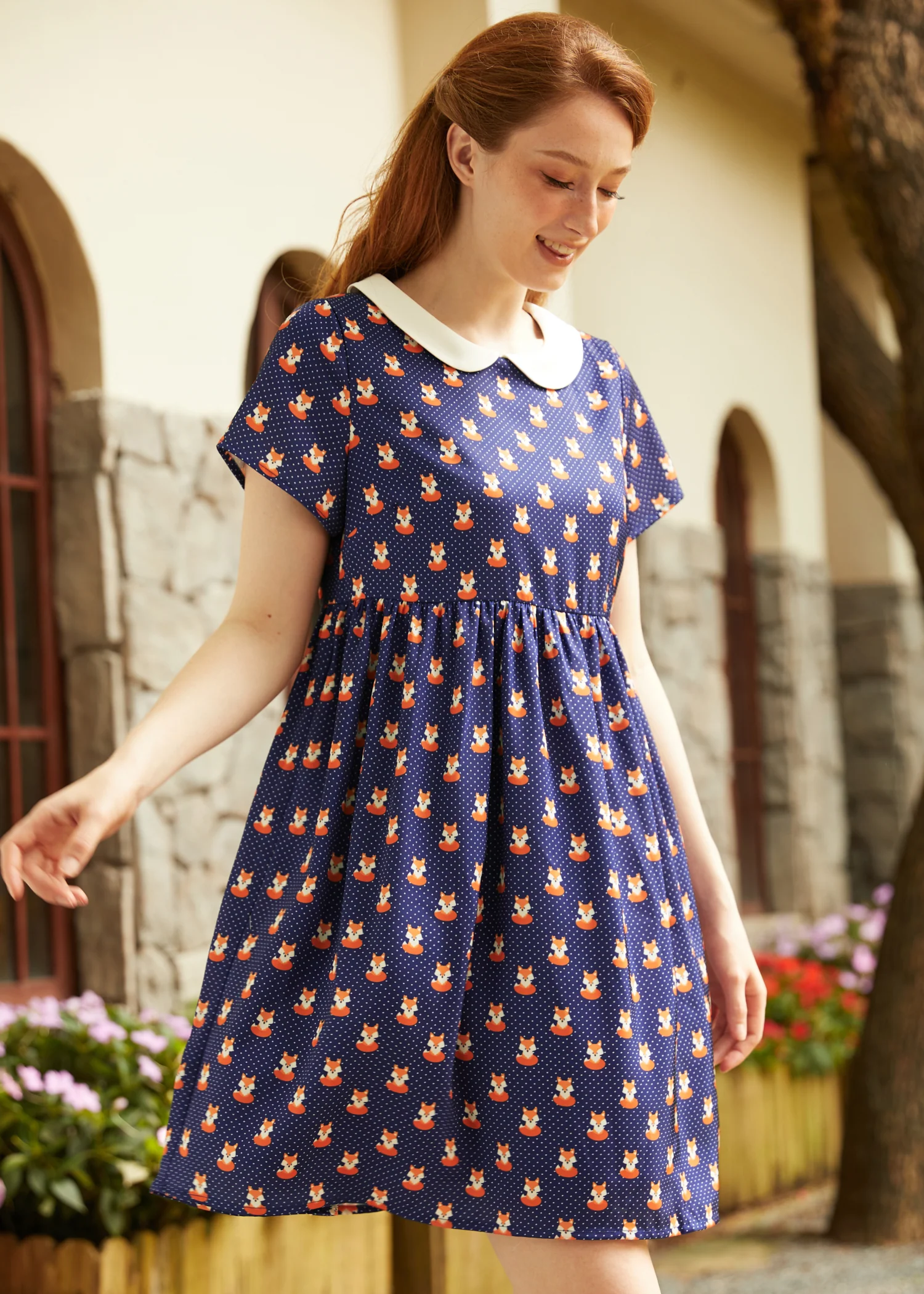 Whimsy & Wonder Collar Empire Dress - Image 4