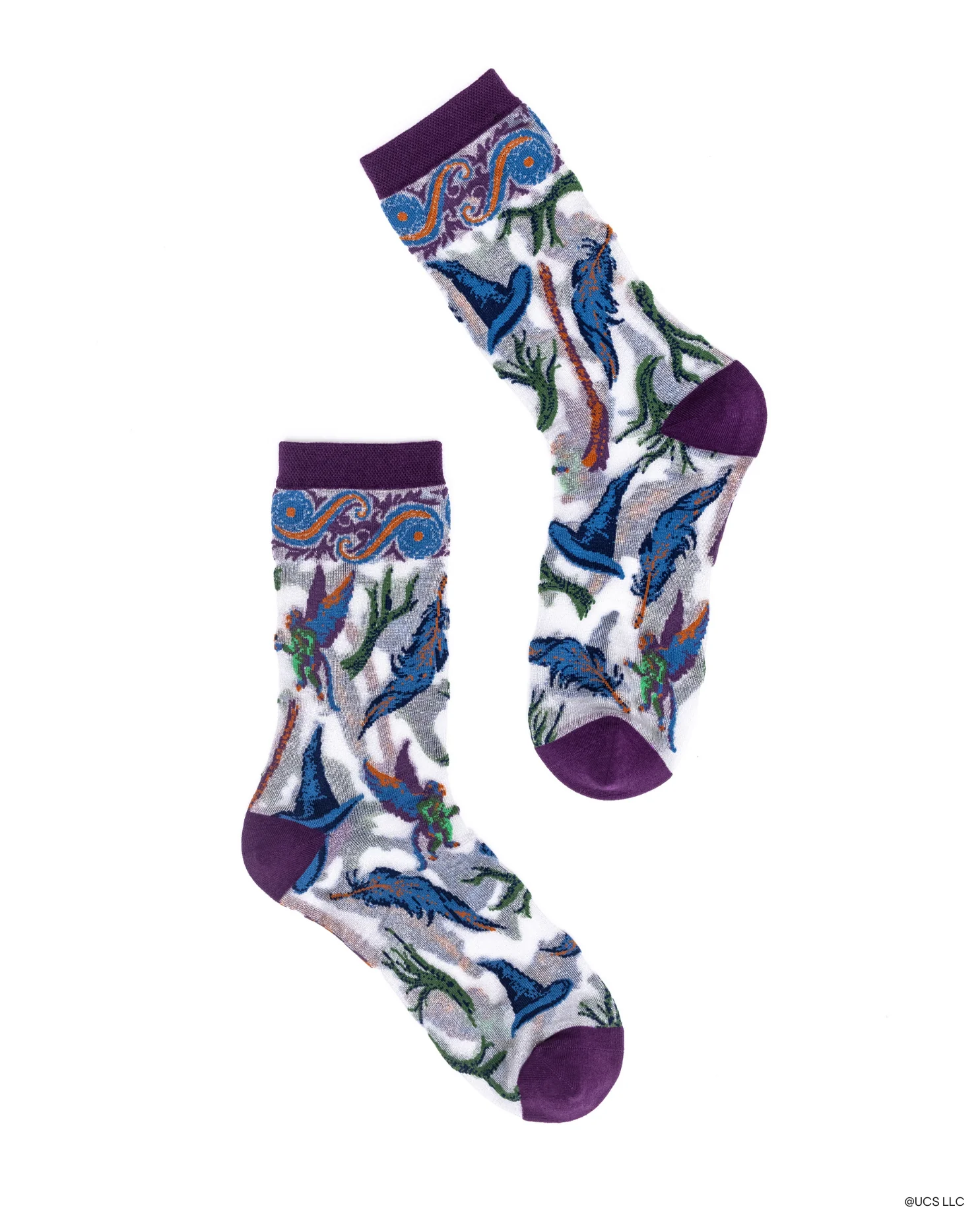 Wicked Elphaba's Power Shimmer Sheer Crew Sock - Image 2
