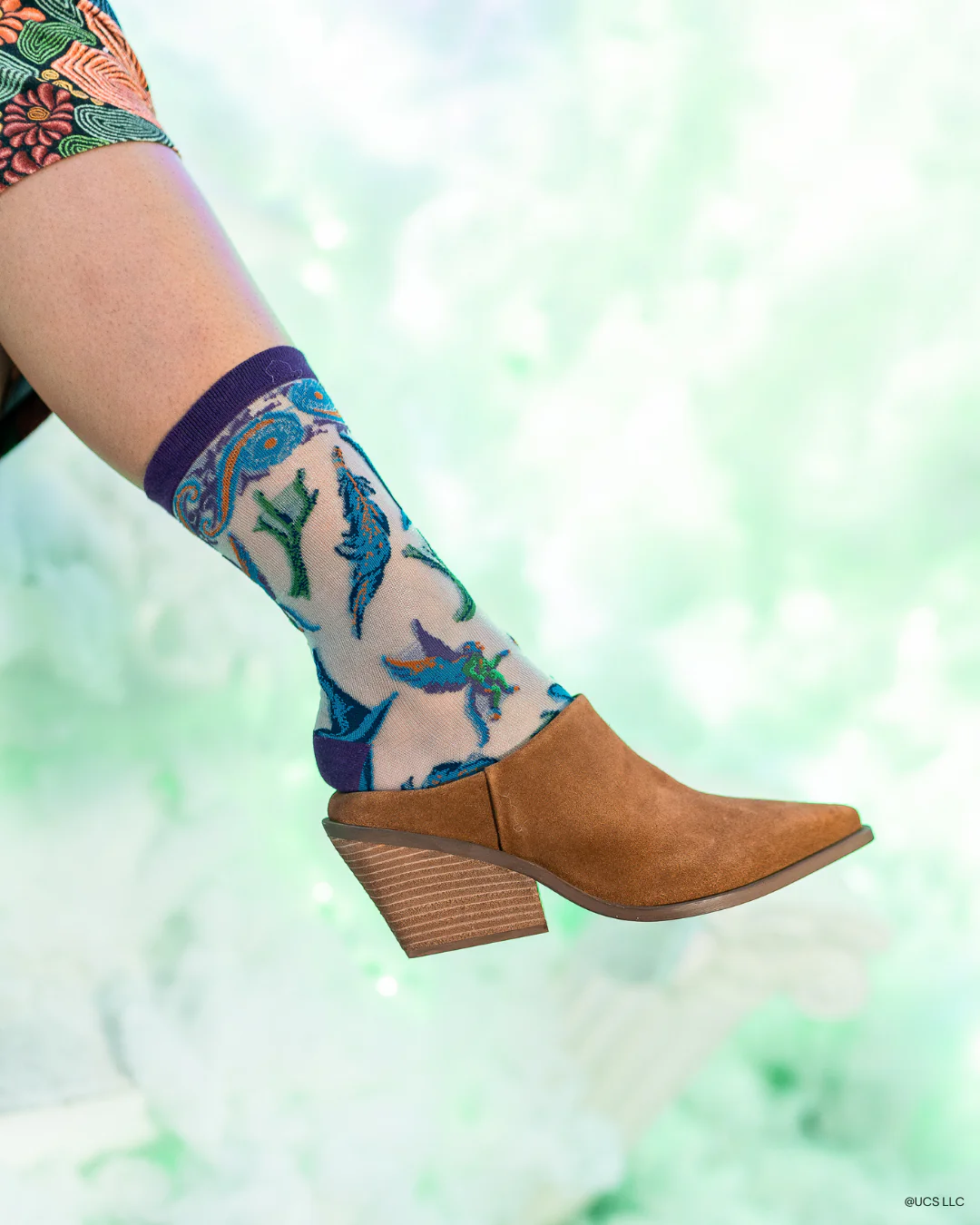 Wicked Elphaba's Power Shimmer Sheer Crew Sock - Image 7