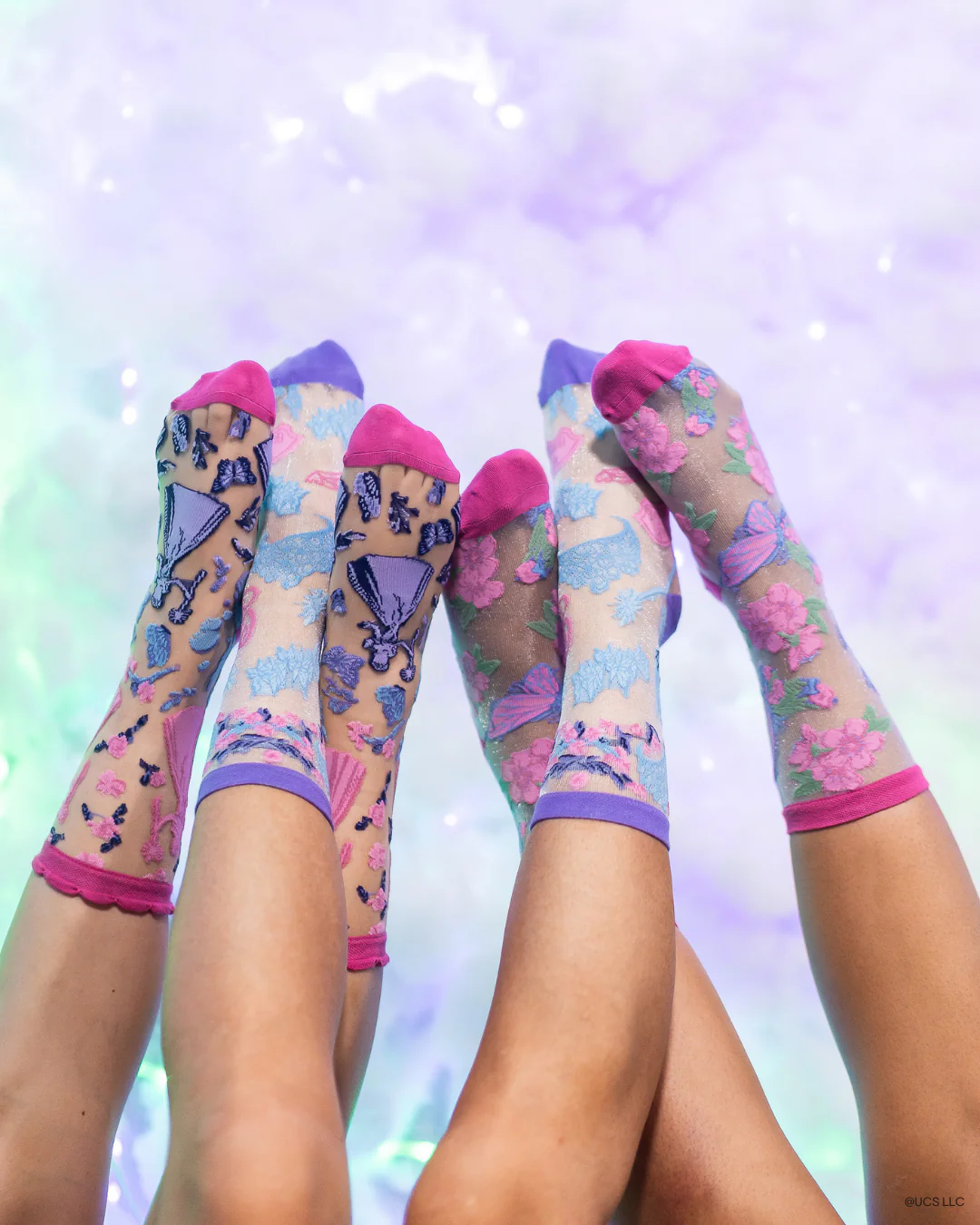 Wicked Get Ready with Glinda Shimmer Sheer Crew Sock - Image 9