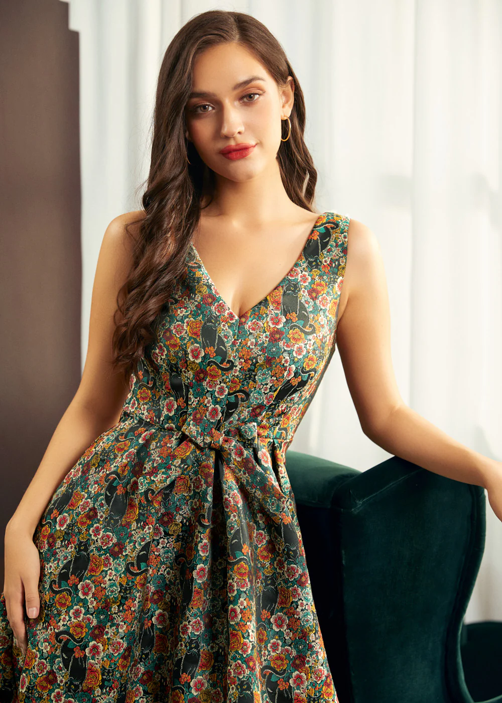 The Purrfectly Poised Fit & Flare Dress - Image 6