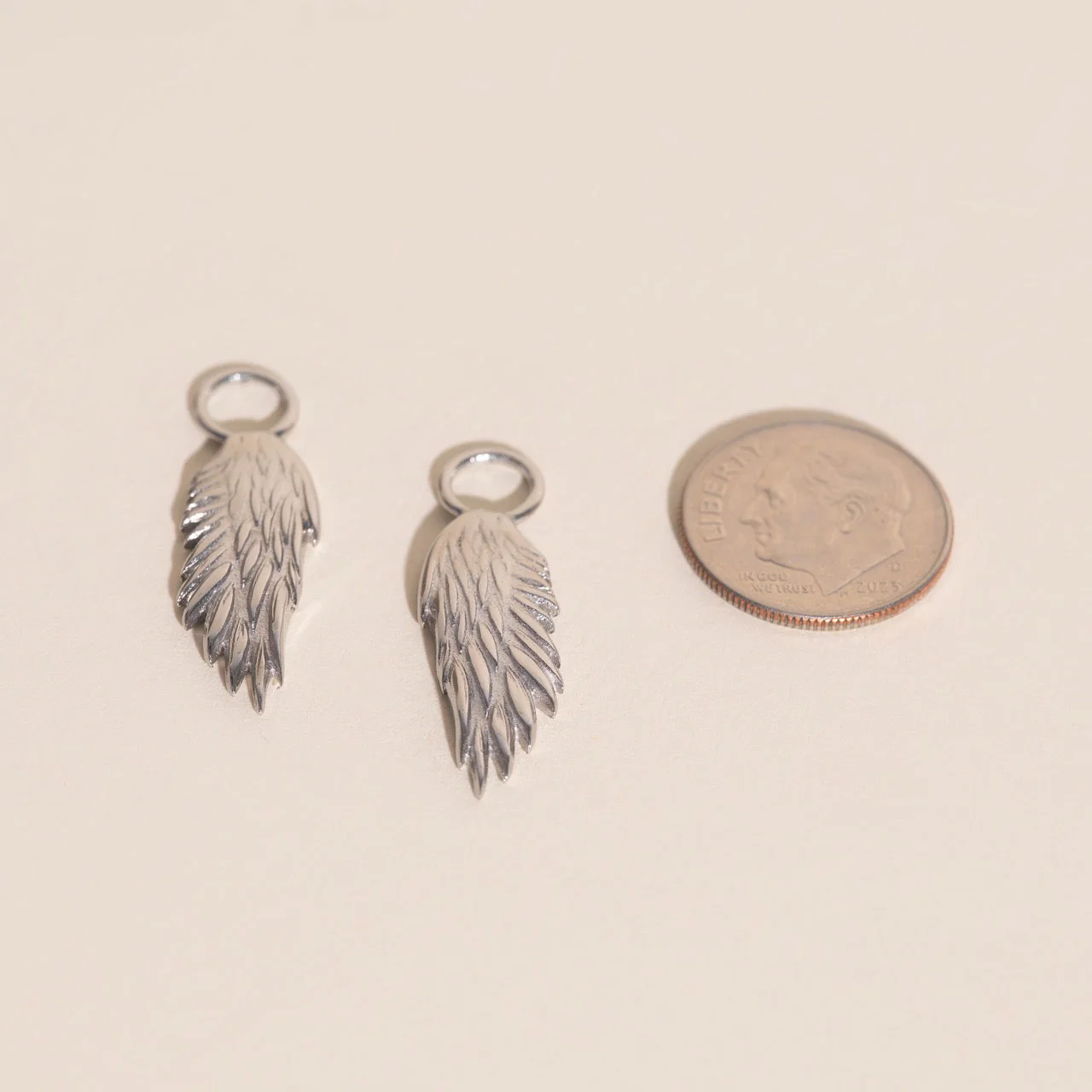 Wing Chunky Huggie Hoop Charms - Image 8