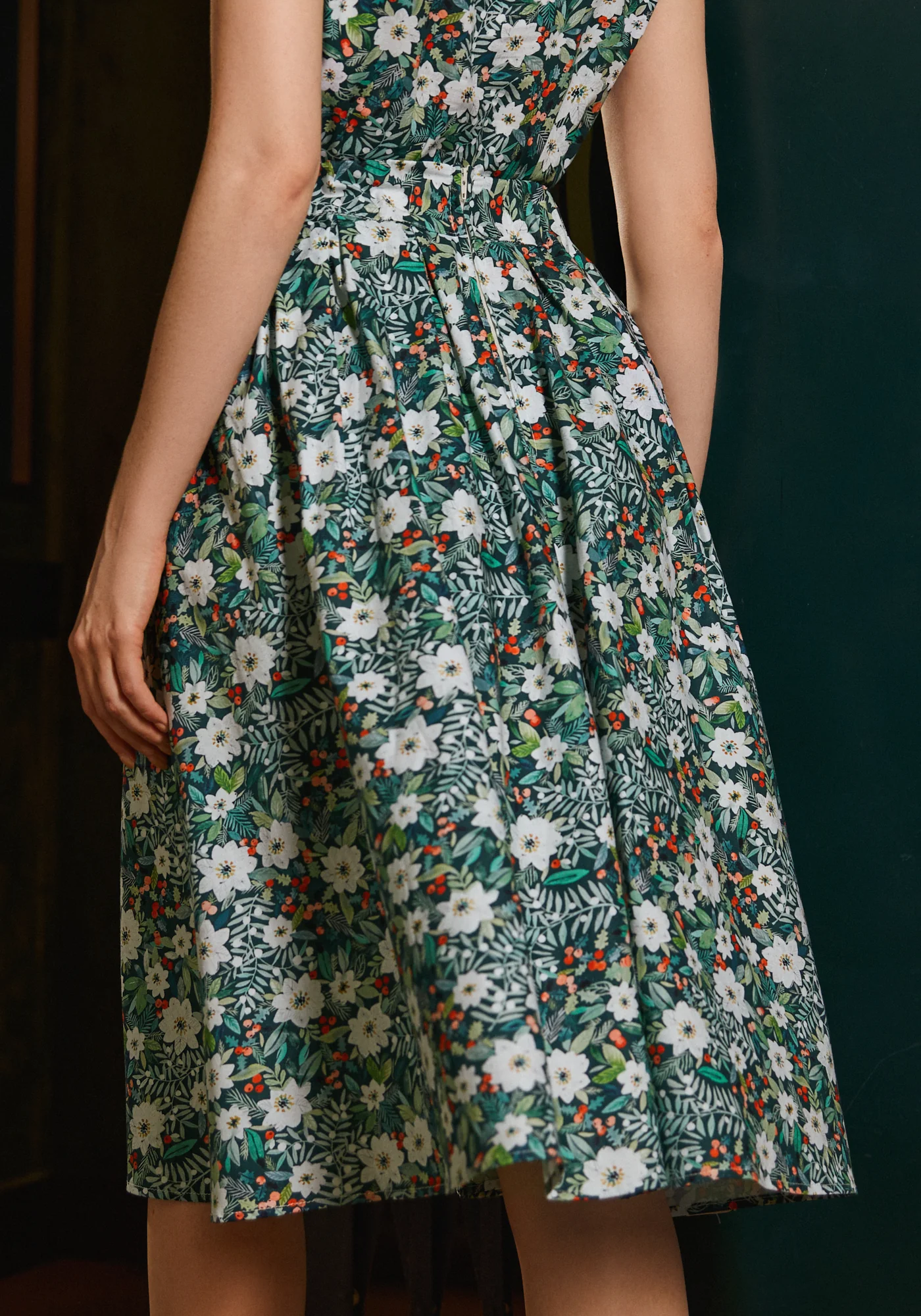 Winter Floral Doris Skirt - Image 6