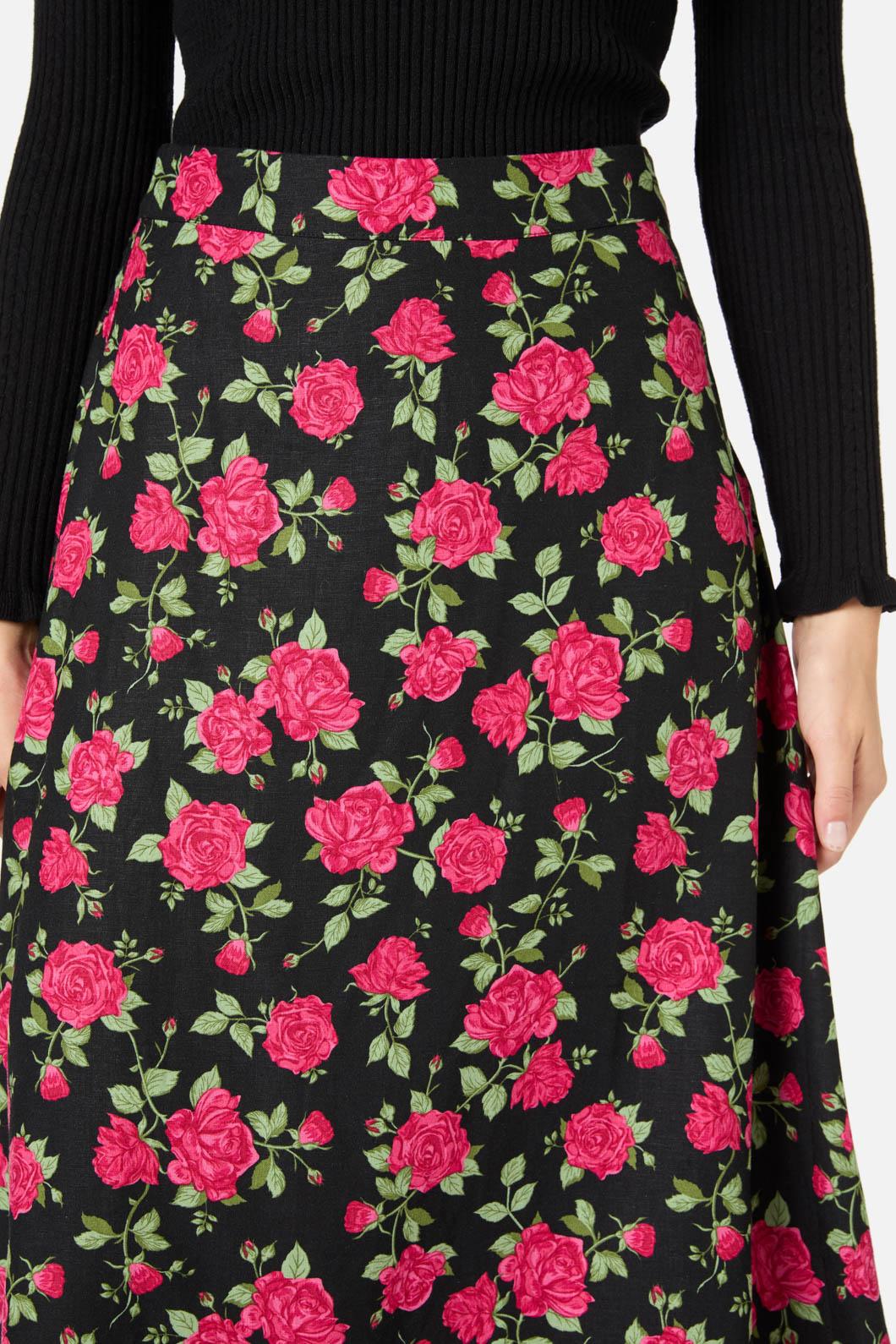 Winter Rose Midi Skirt - Image 2