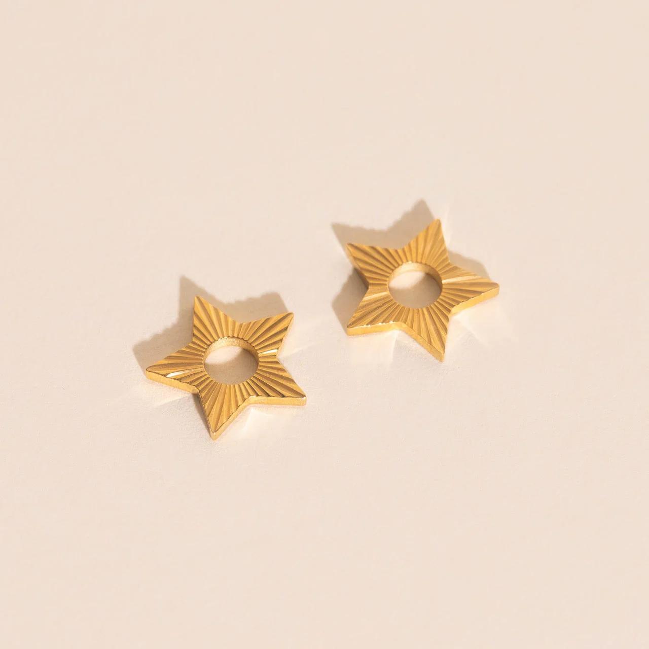 Winter Star Chunky Huggie Hoop Charms - Image 2