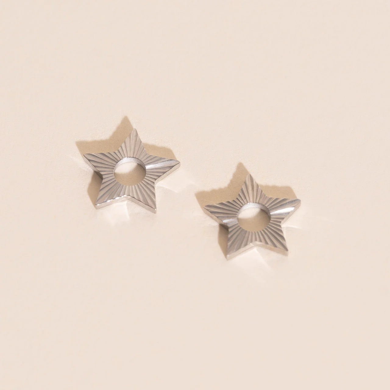 Winter Star Chunky Huggie Hoop Charms - Image 6
