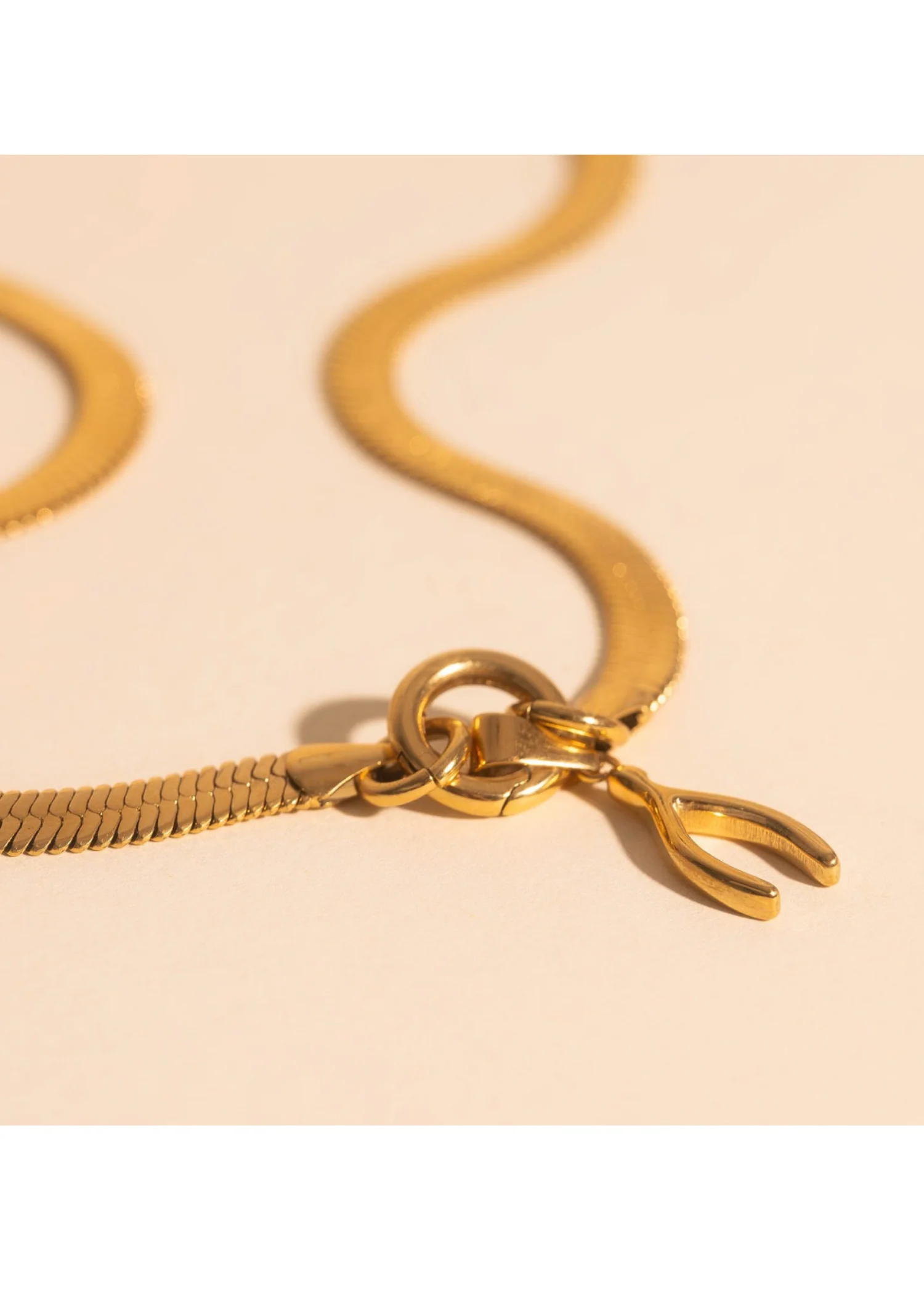 Wishbone Necklace Charm - Image 2