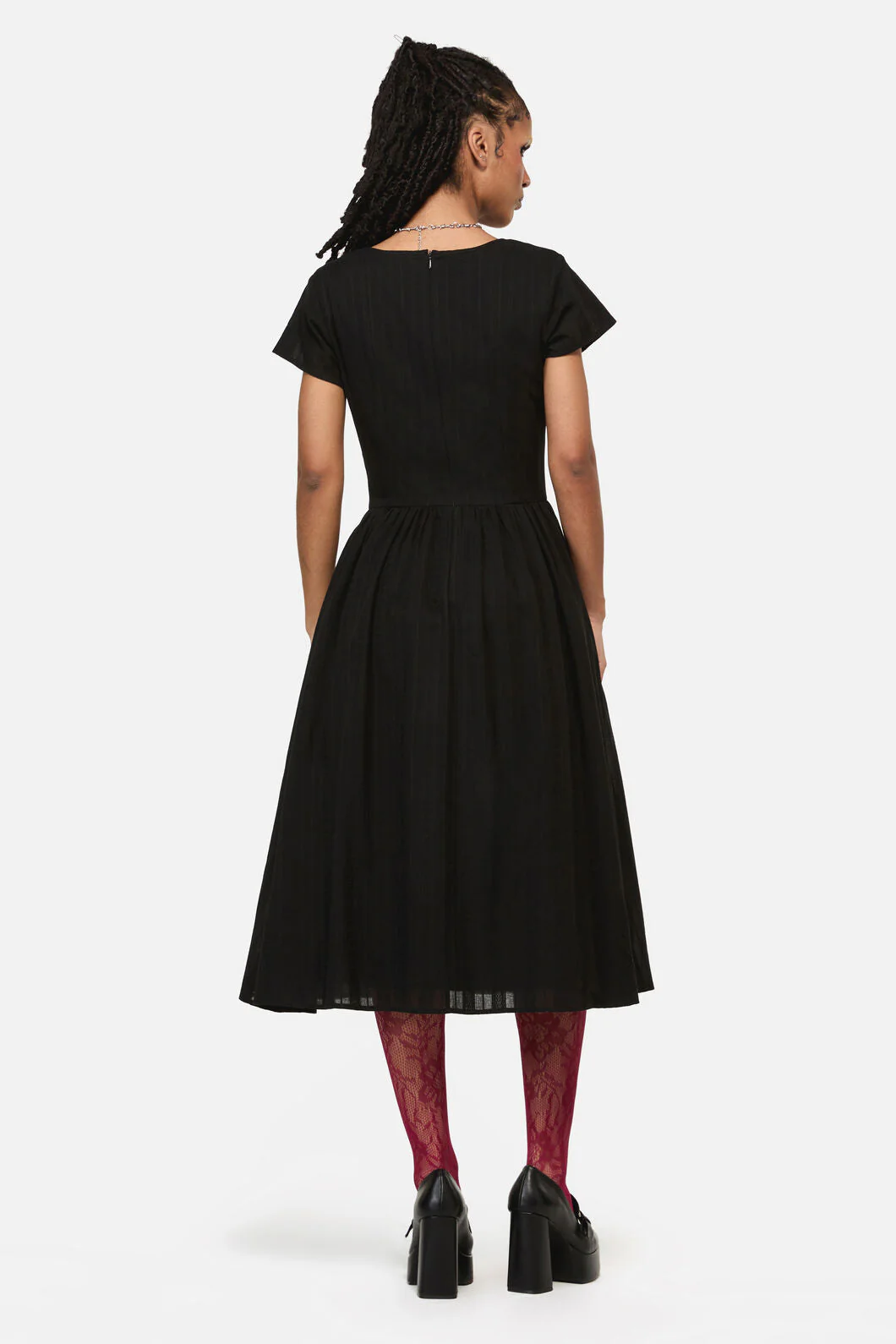 Witches Drop Waist Midi Dress - Image 5