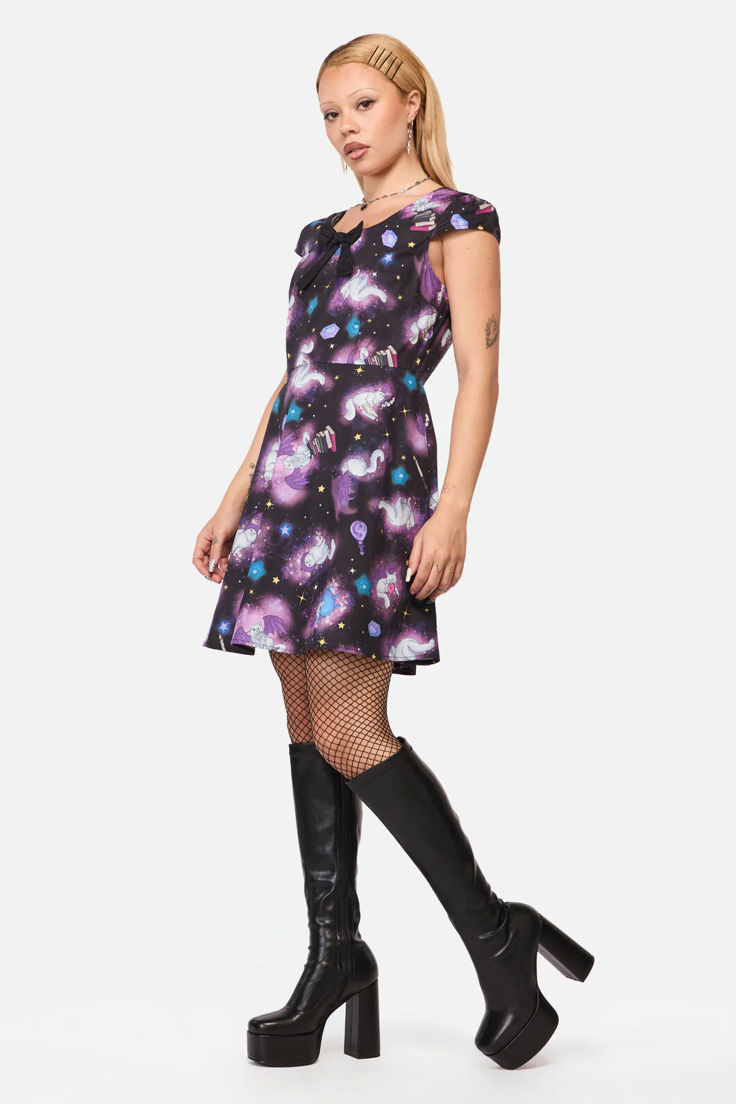 Witches Familiar Short Sleeve Dress - Image 4