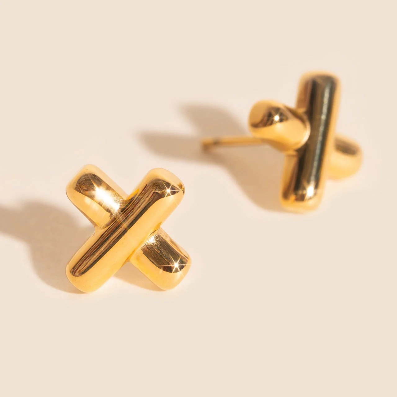 X Stud Earrings - Image 3