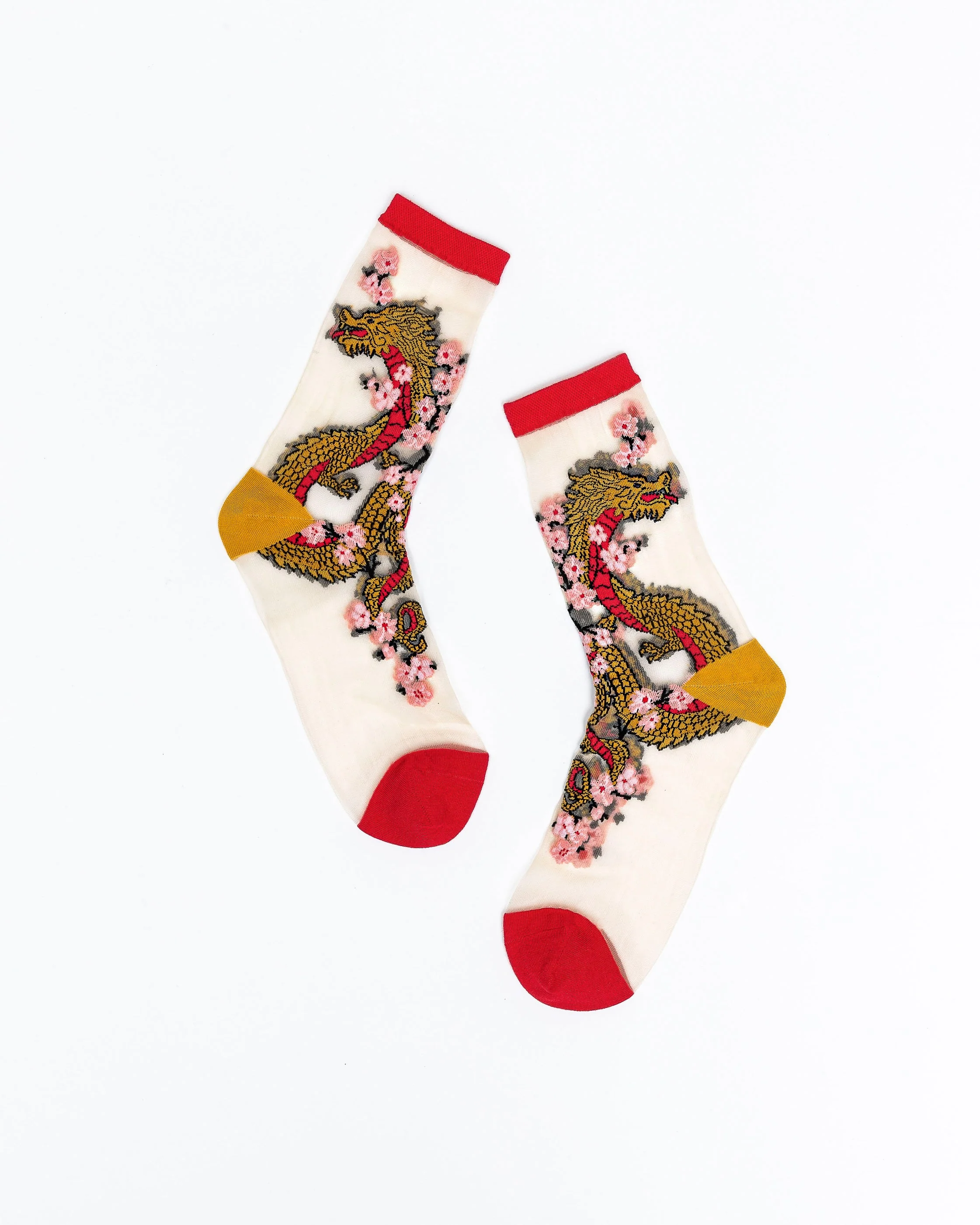 Year of the Dragon Sheer Crew Sock - Image 2